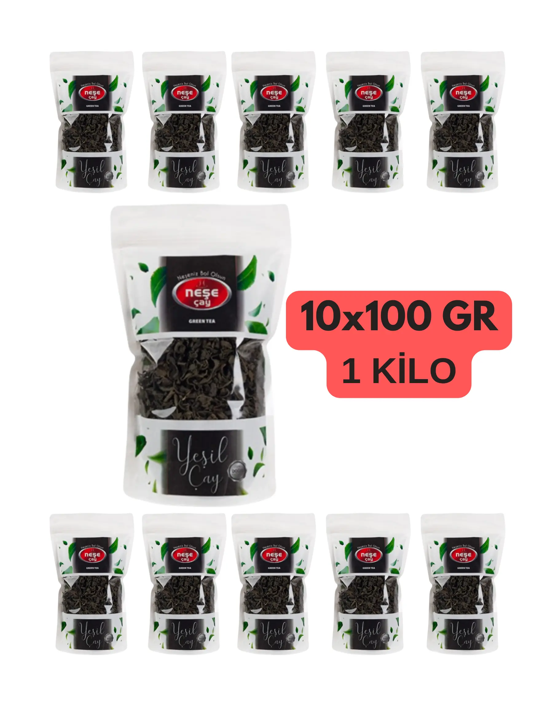 nesecay-yaprak-yesil-cay 10x100 GR | RizeDem.com | Bir Çok Marka Çay